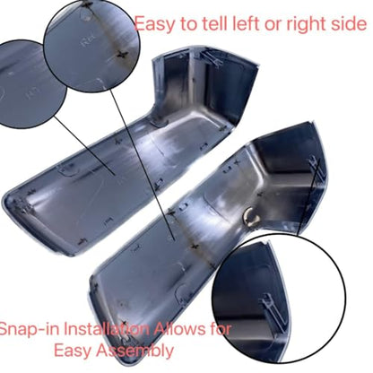 Mirror Cover Caps Compatible with GMC 2019-2025 Chevy Silverado 1500 and GMC Sierra 1500 Accessories (Chrome) - color: Chrome