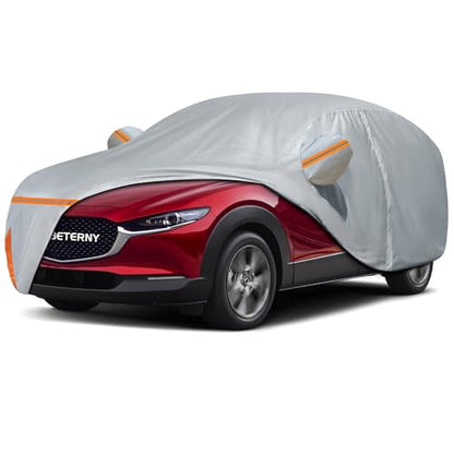 Car Cover for 2020-2026 Mazda CX-30, Waterproof Custom-fit All Weather Sun Rain UV Snow Wind Protection Outdoor CX30 Full Car Cover with Door Zipper & Cotton Lining-Grey - size: CX30 Cover