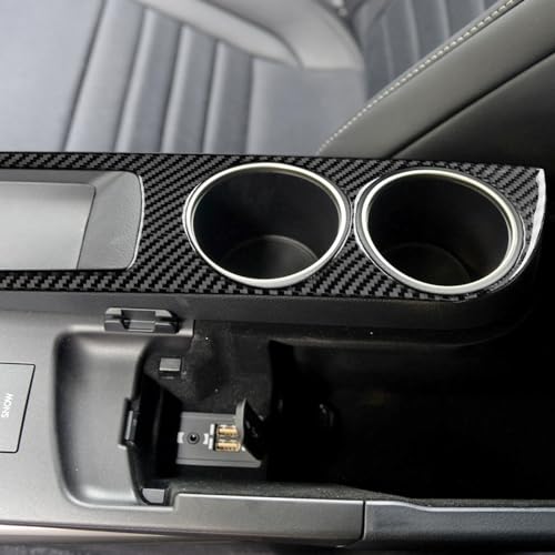 NVCNX Car Center Console Cup Holder Panel Cover Decal Compatible with Lexus IS250 2014 2015 / IS200t 2016 2017 / IS300 2016-2020 / IS350 2014-2020 Carbon Fiber Interior Trim Accessories Black - B - color: Cup Holder - B
