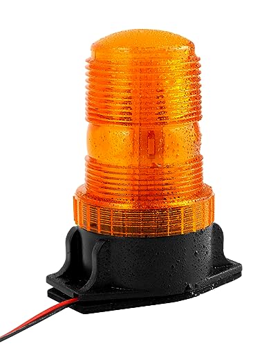 QWORK Amber Led Strobe Lights, Warning Emergency Flashing Beacon Lights for Trucks, Cars, Bus, Tractor, Mower, ATV, Golf Carts, UTV, 2 Pack - size: 2 Pack