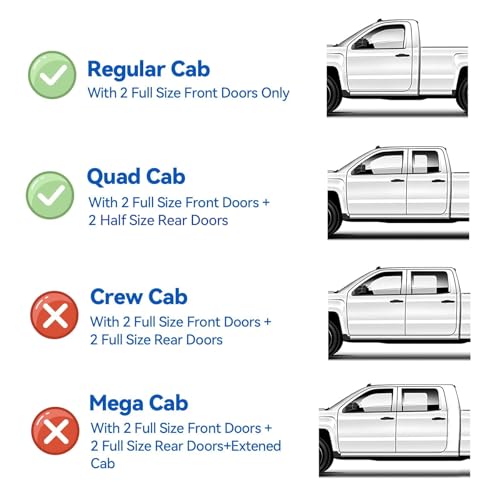 in-Channel Window Visors Rain Guards for 1994-2001 Dodge Ram 1500, Window Wind Deflectors Vent Shades for 94-02 Ram 2500 3500 - size: 1994-2001 ram 1500-regular cab