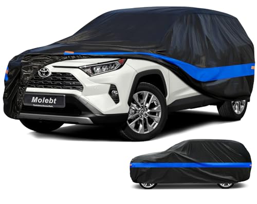 SUV Car Cover Waterproof All Weather for Automobiles, Universal Fit Hyundai Santa Fe/Tucson, Jeep Cherokee, Toyota RAV4, Volkswagen Tiguan, Ford Edge, Nissan Murano, Mazda CX-5 etc. - color: 2-SUV car cover, size: 2-for Suv Jeep Up to 190 Inch