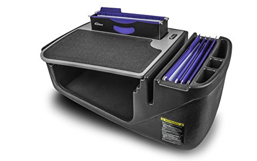 AutoExec Efficiency FileMaster Car Desk for Your Vehicle Workstation and Mobile Office, Grey - color: Grey, style: Desk only