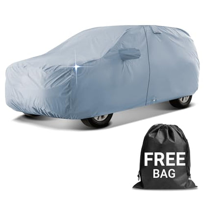 iCarCover 18-Layers Premium Universal Fit SUV Car Cover Waterproof All Weather Sun Rain Snow UV Protection Outdoor Indoor Full Exterior Covers for Automobiles Sedan Hatch Coupe Fit for 189-193 inch - size: 21. Fit Mid Size SUV Length 189-193 inch