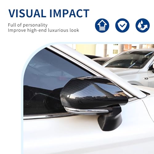 Side Mirror Cover Compatible with Toyota (Camry 2018-2025, OEM Style-Carbon Fiber Pattern) - size: Oem Style-carbon Fiber Pattern