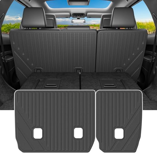 powoq 7 Seats Cargo Mat Compatible with 2016-2026 Dodge Durango Trunk Mat TPE 2nd Back Seat Protector Cargo Liner Trunk Liner Replacement for 2016-2026 Dodge Durango Accessories - color: 7 Seats 2nd Row Backrest Mat
