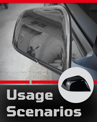 Side Mirror Caps Cover Compatible with Tesla Model 3 2017 2018 2019 2020 2021 2022 2023 2024 2025 Gloss Black Mirror Covers - color: Model 3 Gloss Black Mirror Covers