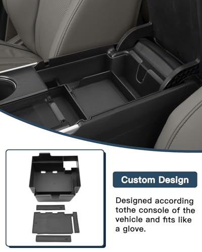 Ruiya Fit Acura TLX Center Console Organizer 2021-2025 Acura TLX Accessories ABS Material Armrest Glover Tray Compatible with 2021 2022 2023 2024 2025 Acura TLX - color: 2021+ Acura TLX