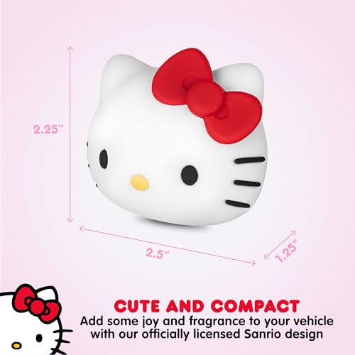 Sanrio Hello Kitty Car Trunk Organizer, Steering Wheel Cover, Air Freshener & Refill – Cute, Collapsible, Heavy-Duty Storage & Car Accessories for Groceries, Tools, Travel – 12.5"L x 12.5"W x 9"H - style: Pack Hello Kitty