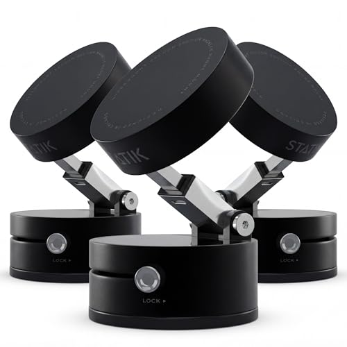 Statik HyperMount (Gen 2) Phone Mount, Magnetic Phone Holder, Car Mount for Phone Works on Smooth & Lightly Textured Surfaces, iPhone, Samsung, and Android Compatible, 3 Pack - size: 3 Pack