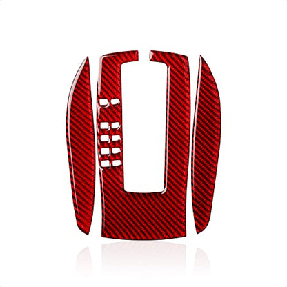 Carbon Fiber Decal Car Gear Shift Panel Sticker Interior Trim Cover for Chevrolet Camaro 2010 2011 2012 2013 2014 2015 Accessories - color: Gear Shift Panel B