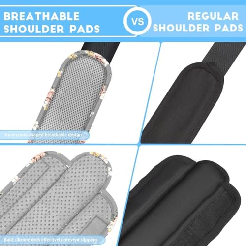 ZINZ 2-Pack Universal Shoulder Pad with Ultra Thick Cushion for Bag Luggage Bag Crossbody, Plus Long & Anti-Slip & Breathable,Light Rose - color: Light Rose
