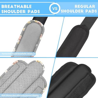 ZINZ 2-Pack Universal Shoulder Pad with Ultra Thick Cushion for Bag Luggage Bag Crossbody, Plus Long & Anti-Slip & Breathable,Light Rose - color: Light Rose