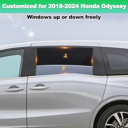 Car Window Shades for 2018-2024 Odyssey - Rear Side Window Sun Shade for Baby, Breathable Mesh Privacy Window Covers, UV Protection & Heat Insulation for Travel, Napping, Camping - size: Odyssey(2018-2024)R-2PCS