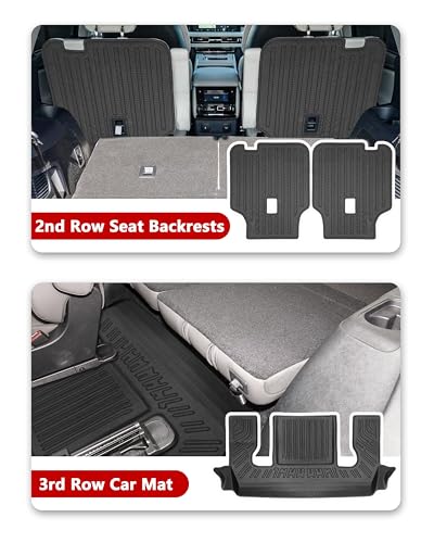 9 PCS Full Set Mats Compatible with 2020-2025 2026 Lincoln Aviator, Floor Mats+Trunk Mats+Backrest Mats (9 PCS) - size: For 2020-2026 Lincoln Aviator Full Set Mats