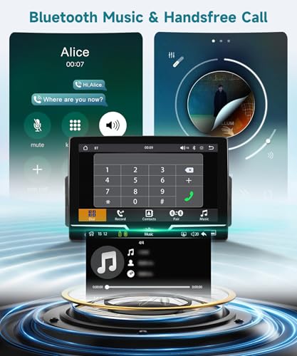 Single Din Radio with Wired CarPlay & Android Auto, 7" HD Touch Screen,Single Din Car Stereo with Mirror Link, SWC, FM Radio, Bluetooth,USB/Type C, EQ for Car Audio - style: Dual USB & Center knob
