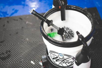 Detail Factory - Wheel Brush Kit with Interchangeable Microfiber Covers - Ultra-Soft Cleaning, Washing and Detailing Wheels, Tires, and Rims - Octane Ectoplasm - color: Ectoplasm