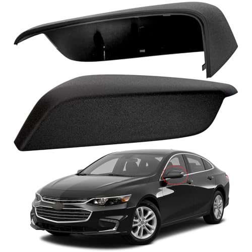 Driver Side Mirror Cover Replacement for Chevrolet Chevy Malibu 2016 2017 2018 2019 2020 2021 2022 2023 2024 2025 - Left Side Mirror Covers, Rear View Mirror Cap Accessories Textured - color: Textured, size: Driver Side (Left)