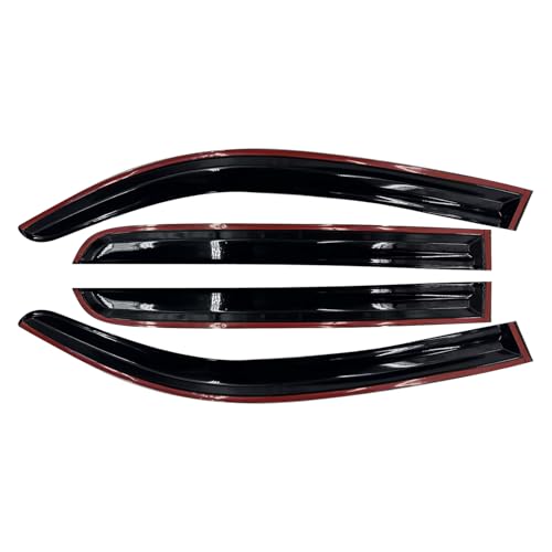 Tacoma Rain Guards for 2016-2023 Double Cab/Crew Cab - 4pcs Side Window Visor Deflectors - size: 2016-2023 Toyota Tacoma Double Cab/Crew Cab
