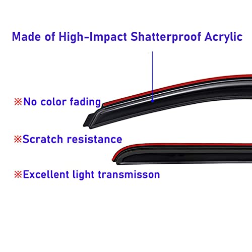 Lightronic Extra Durable In-Channel Auto Vent Window Visor, Fit 2007-2013 Chevrolet Silverado & GMC Sierra 1500; 2007-2014 Silv./Sierra 2500 HD & 3500 HD, Ext. Cab, UV-Protect Rain Guard, Smoke, 4-Pcs - size: In-channel