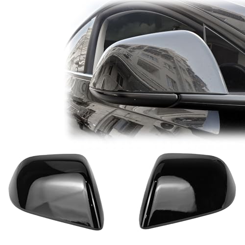 Side Mirror Caps Cover Compatible with Tesla Model 3 2017 2018 2019 2020 2021 2022 2023 2024 2025 Gloss Black Mirror Covers - color: Model 3 Gloss Black Mirror Covers