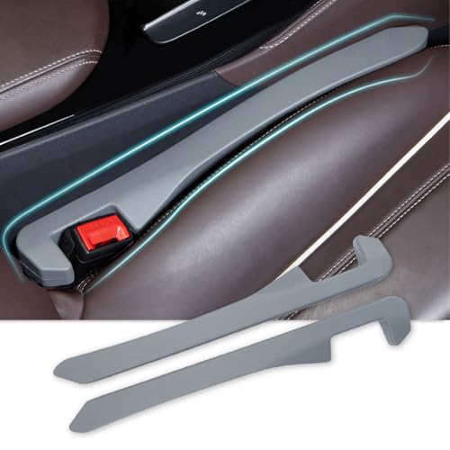 Car Seat Gap Filler Set of 2, Car Accessories Interior Organizer, Seat Gap Plug Fit Sedan SUV Truck, Gray - color: Gray, size: 1.35 Inch Car Seat Gap Filler