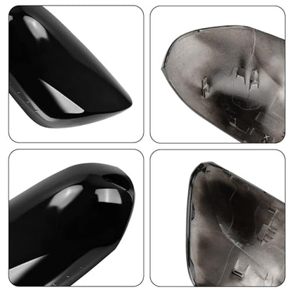 Right Passenger Side Car Mirror Cap Cover Compatible with Toyota Prius 2016 2017 2018 2019 2020 2021, Direct Replacement, 87915-47070, Black - color: black, size: Right