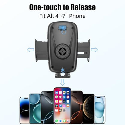 Cup Phone Holder for Car with 360° Adjustable Long Gooseneck, Cell Phone Holder Mount for Car | Truck | Golf Cart Compatible with iPhone & Samsung & All Smartphones