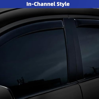 4PCS in Channel Rain Guards Fit for Volkswagen Golf MK5 Hatchback 2004 2005 2006 2007 2008 2009, Vent Window Visors Shades, Side Wind Deflectors, Exterior Car Accessories- 4 PCS - size: For 2004-2009 Golf MK5 Hatchback