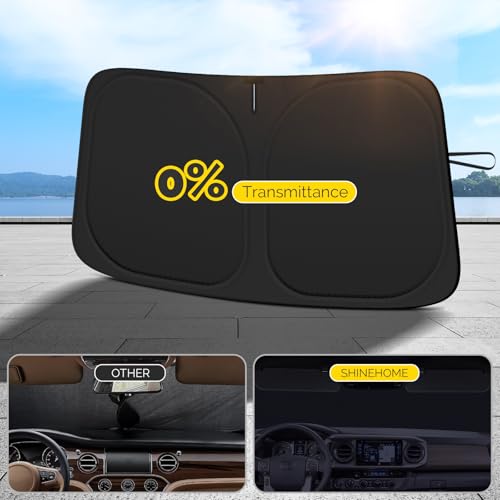 Car Windshield Sun Shade Compatible with 2007-2021 Toyota Tundra Accessories Foldable Front Window Sunshade Custom for Tundra Limited SR5 Platinum TRD Pro Pickup Windshield Cover Sun Visor - size: For 2007-2021 Toyota Tundra