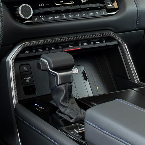 NVCNX Real Premium Carbon Fiber for Toyota Tundra 2022-2026 / Sequoia 2023-2026 2024 2025 Truck Pickup SUV Car Center Console Frame Cover Interior Trim Accessories Thick Overlay Sticker Decal 1PC - color: Center Console Frame Trim