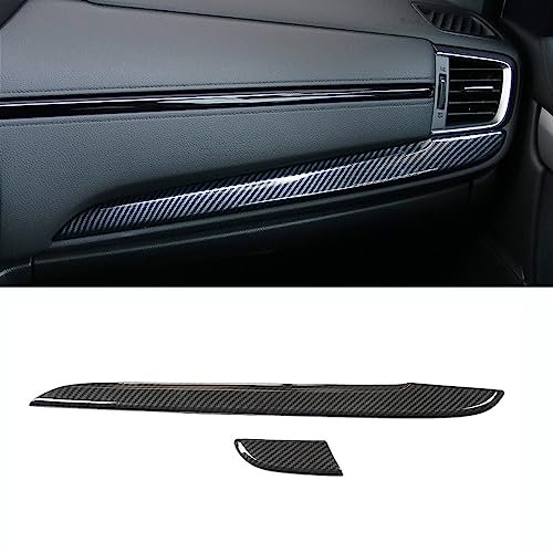 Car Accessories Fit for Honda CR-V CRV 2017-2022 Center Consoles Dash Board Panel Cover Trim Sticker Interior Decoration Mouldings (Carbon Fiber) ABS 2 PCS - color: Carbon Fiber, size: ABS