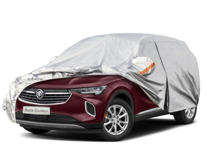 Kayme 6 Layers SUV Car Cover Custom Fit for Buick Envision (2015-2025) Waterproof All Weather for Automobiles, Outdoor Full Cover Rain Sun UV Protection.Silver - size: 12. Custom Fit Buick Envision