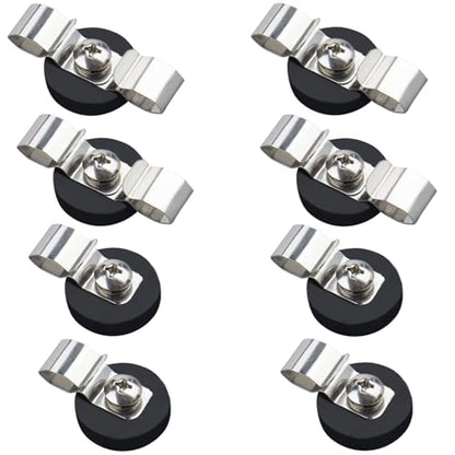 Heavy Duty Magnetic Cable Clips, Anti-Scratch Magnetic Cord Organizers, Anti-Slip Cable Clips Strong Magnet Cord Holder, Wire Holders for RV, Car, Garage, Office, Patio, Shelves 8 PCS - size: 22mm-4single+4doubble