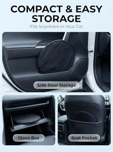 Proadsy Windshield Sun Shade Custom Fit Honda Pilot 2016-2026 Ice Crystal Black Front Window Sunshade UV and Heat Blocker Foldable Visor Keeps Car Cooler for Summer Parking and Daily Use - size: 2016-2026 Honda Pilot