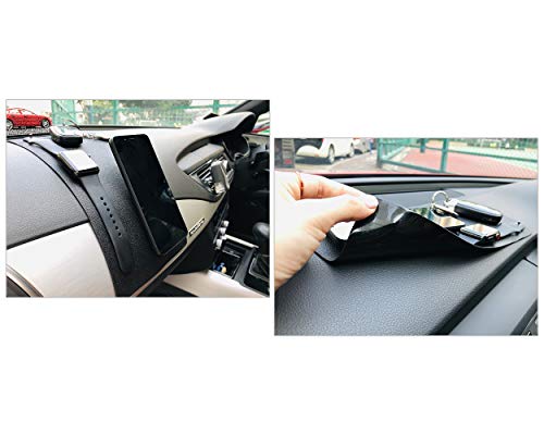 DS.DISTINCTIVE STYLE Car Dashboard Mat 10.5x5.9 Inches Extra Large Non-Slip Sticky Pad Anti Slip Mat Adhesive Mat for Phones, Glasses, Keys