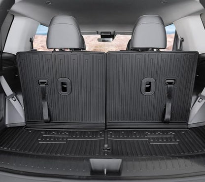 Floor Mats for Hyundai Santa Fe 2024-2026, All Weather Floor Mats Trunk Cargo Liner with Backrest Protectors Accessories, Full Coverage Set (Fit 6/7 Seats) - size: For Hyundai Santa Fe | 2024-2026