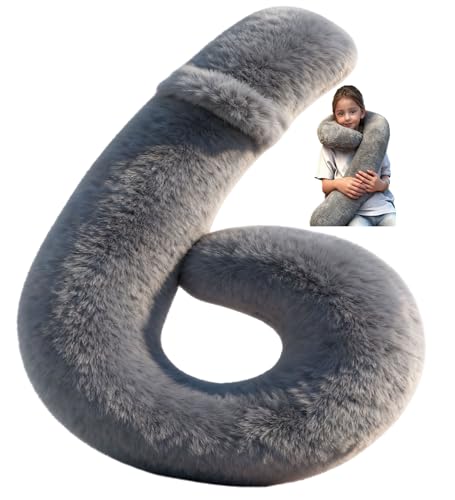 Long-Distance Travel Neck Pillow Car Sleep Aid Pillow, Home/Office Lumbar Pillow, Ergonomic Wrap-Around Neck Pillow, Neck Support for Adults and Children, Multifunctional Travel Pillow - color: Grey