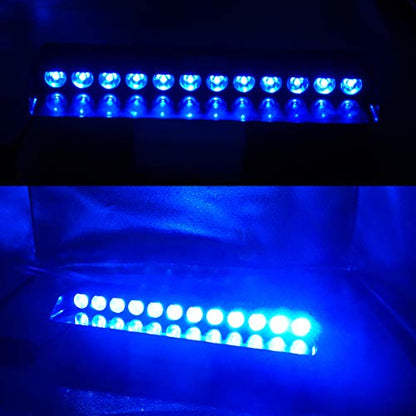 Blue Led Strobe Flash Light Emergency Warning 12-Led Sucker Dashboard Interior Roof Windshield Dash Safe Caution Hazard Light with Suction Cups for Vehicle Boat SUV Firemen Fog DC 12V - color: Blue