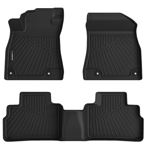 All Weather Floor Mats Fit for Nissan Sentra 2020-2025 TPE Liners Sentra Accessories Set All Season Guard Odorless Anti-Slip Floor Mats Black - size: 2) sentra|2020-2025|floor mats