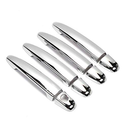 Dreamseek 8Pcs 4 Door Handle Cover Compatible with Toyota Highlander 2008-2013, Camry 2007-2011, Avalon Sienna 4Runner Tacoma Lexus GX470 RX350 GS350 Exterior ABS Molding Trim (Chrome Plated) - size: Door Handle Cover