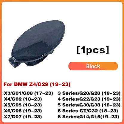 Car Door Handle Key Cover Cap Keyhole Protector Lock Access Replacement for BMW Z4 X3 X4 X5 X6 X7 3 4 5 6 8 Series OE# 8089701 7470565 7470575 (Black) - color: Black