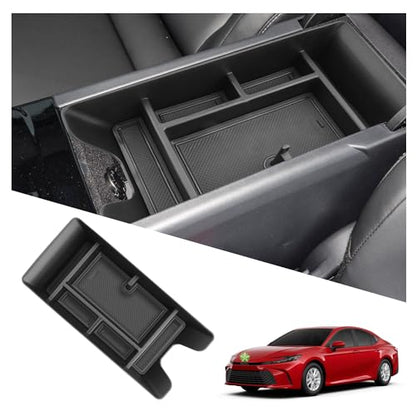Ruiya 2026 Camry Armrest Cover for 2026 Toyota Camry Accessories Soft Comfy Center Console Lid Cover Compatible with 2025 2026 Toyota Camry LE/SE/XLE/XSE/TRD - color: 2025+ Camry Armrest Console Organizer