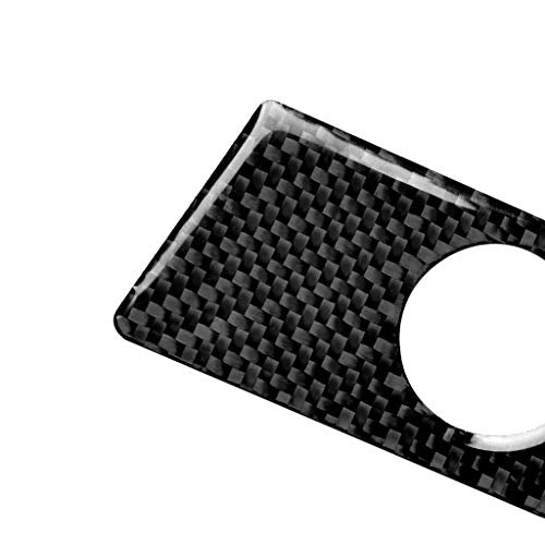 NVCNX Real Carbon Fiber Compatible with Audi B9 A4 S4 2017-2025 / A5 S5 RS5 2018-2025 2019 2020 2021 2022 2023 2024 Car Engine Push Start Stop Button Panel Cover Sticker Interior Trim Accessories 1PC - color: Engine Push Start Stop Button Panel