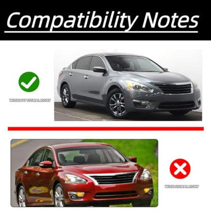 Mirror Cover Caps Housing Replacement for Nissan Altima 2013-2018 (GRAY) - style: GRAY