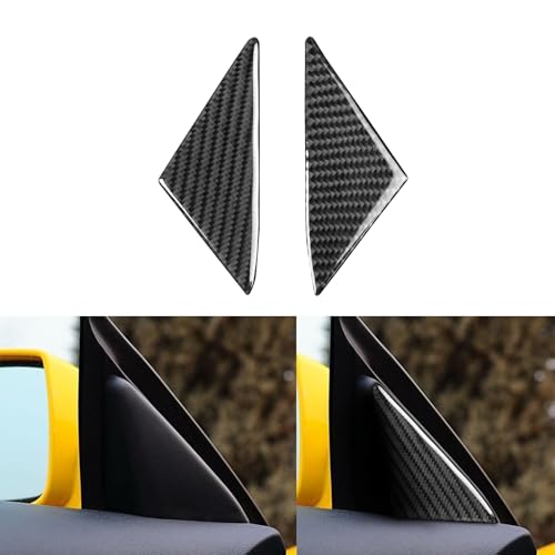 Auto Stickers Decals Real Carbon Fiber Interior A-Pillar Cover Trim Stickers Compatible with Hyundai Genesis Coupe 2013 2014 2015 2016 Accessories Decorations - color: Interior A-pillar