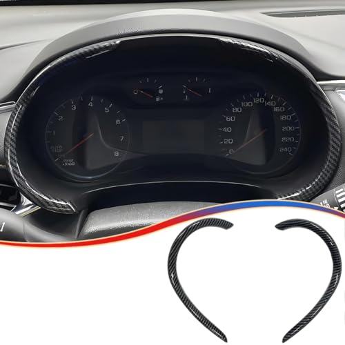 MUXEE Dash Board Trim, for Chevrolet Malibu 2016 2017 2018 2019 2020 2021 2022 2023 2024 - ABS Carbon Fiber Grain Sport Interior Trim Full Set Accessories - color: carbon fiber