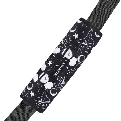Amintiri Seat Strap Shoulder Pads for Kids, Seat Belt Cover for Children, Soft Furry Seat Belt Cushion for Travel, Cartoon Car Seat Belt Pad Cover for Boys and Girls. - color: Travel In Space