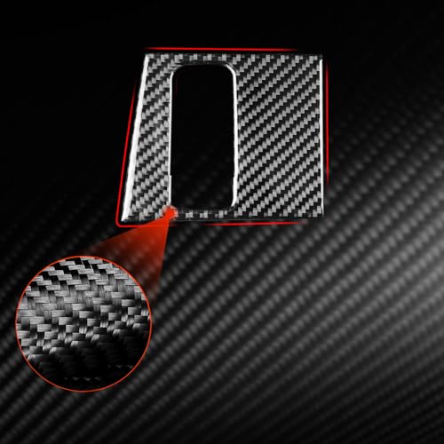 NVCNX Real Premium Carbon Fiber for Toyota Tundra 2022-2026 / Sequoia 2023-2026 2024 2025 Center Console Electronic Handbrake Button Panel Cover Interior Trim Accessories Overlay Sticker Decal 1PC - color: Center Console Electronic Handbrake Button Trim