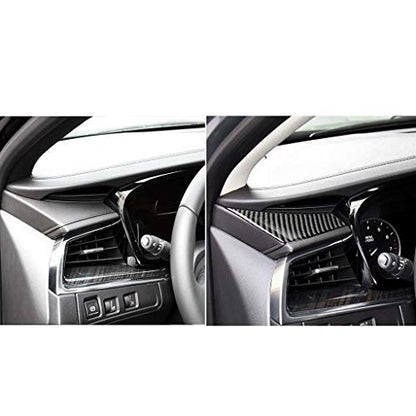 NVCNX Carbon Fiber Compatible with Cadillac XT6 2020-2025 / XT5 2017-2025 2018 2019 2020 2021 2022 2023 2024 Accessories Car Dashboard Instrument Panel Cover Interior Dash Trim Black - color: Dashboard Instrument Panel Trim